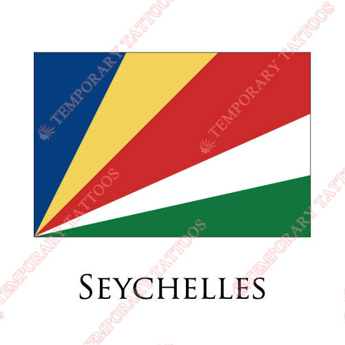 Seychelles flag Customize Temporary Tattoos Stickers NO.1979